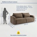 Ver imagem 3 de Sofá Cama 4 Lugares Retrátil e Reclinável 276cm Montreal