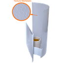 Ver imagem 3 de Kit 4 Arandela Calha Parede C/lente de Polimero Random:liso Martelado/branco