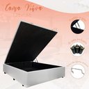 Ver imagem 1 de Cama Viuva Box Baú 128x188 - Corino - Branco
