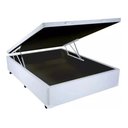 Ver imagem 2 de Cama Viuva Box Baú 128x188 - Corino - Branco