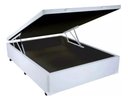 Ver imagem 2 de Cama Viuva Box Baú 128x188 - Corino - Branco