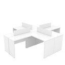 Ver imagem 5 de Estação de Trabalho Mesas em L 4 Lugares 120cm X 60cm