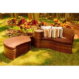 2 Espreguiçadeiras Bona e Mesa Grécia com Chaise Meia Lua em Alumínio - Piscina, Área, Jardim - Argi - 7