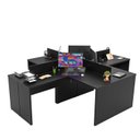 Ver imagem 3 de Estação de Trabalho Mesas em L 4 Lugares 120x60
