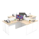 Ver imagem 4 de Estação de Trabalho Mesas em L 4 Lugares 120x60