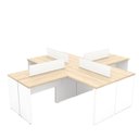 Ver imagem 5 de Estação de Trabalho Mesas em L 4 Lugares 120x60