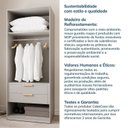 Ver imagem 6 de Guarda-Roupa Planejado 40cm sem Portas com Prateleiras Jade CabeCasa MadeiraOriginals Branco/Fosco