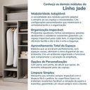 Ver imagem 7 de Guarda-Roupa Planejado 40cm sem Portas com Prateleiras Jade CabeCasa MadeiraOriginals Branco/Fosco