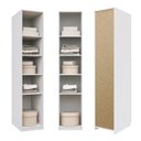 Ver imagem 4 de Guarda-Roupa Planejado 40cm sem Portas com Prateleiras Jade CabeCasa MadeiraOriginals Branco/Fosco