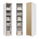 Ver imagem 4 de Guarda-Roupa Modular 40cm sem Portas com Prateleiras Jade CabeCasa MadeiraOriginals Branco/Fosco