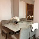 Ver imagem 2 de Arranjo de Flor Artificial com Três Orquideas de Silicone Branca no Vaso Rose Gold