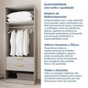 Ver imagem 6 de Guarda-Roupa Modular 40cm sem Portas com Prateleiras Jade CabeCasa MadeiraOriginals Cinza/Urbano