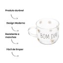 Ver imagem 5 de Caneca de Vidro Resistente Bom Dia 120ml 20539 Wolff Cada