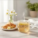 Ver imagem 4 de Caneca de Vidro Resistente Bom Dia 120ml 20539 Wolff Cada