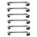Ver imagem 1 de Alça de Apoio 40cm Barra Inox Kit 6 Unidades Idoso Cadeirante Deficiente Banheiro Box Suporte Parede