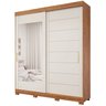 Guarda-Roupa Casal 2 Portas de Correr com Espelho e Pés 235cm 100% MDF Firenze Espresso Móveis - 4