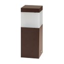 Ver imagem 1 de Poste Balizador Marrom 20cm P/ Jardim Em Alumínio St2791