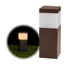 Ver imagem 3 de Poste Balizador Marrom 20cm P/ Jardim Em Alumínio St2791