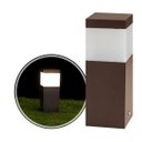 Ver imagem 4 de Poste Balizador Marrom 20cm P/ Jardim Em Alumínio St2791