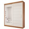 Guarda-Roupa Casal 2 Portas de Correr com Espelho 4 Gavetas 235cm 100% MDF Firenze Espresso Móveis - 3