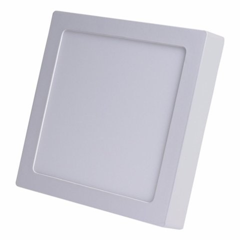 Painel 12w Led Quadrado Sobrepor 17x17 4000k Branco Neutro Bivolt