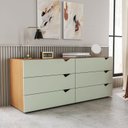 Ver imagem 1 de Cômoda 6 Gavetas 63,1x150,1x46 Cm Porto