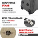 Ver imagem 4 de Kit Conjunto Mala Sacola Viagem Santino Sardenha Nds501 G M P