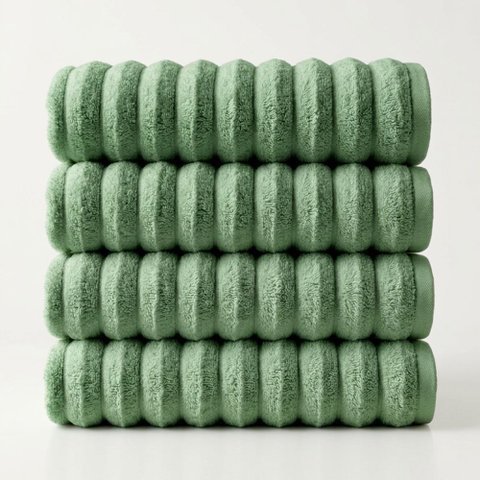 Jogo de Toalha Banho Banhão Premium Wave 4 Peças 100% Algodão Super Macio Premium Casa Dona
