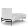 Sofá Chaise Longue Sala de Estar Living Lucca Direito D02 Bouclê Branco B-53 - Lyam Decor - 7