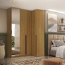 Guarda Roupa Modulado de Canto Reto 4 Portas com Espelho Freijó Altezza Trend - 5