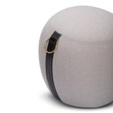 Ver imagem 4 de Puff Redondo Banqueta Banco Estofado Bari Sala de Estar 47cm:cinza