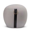 Ver imagem 1 de Puff Redondo Banqueta Banco Estofado Bari Sala de Estar 47cm:cinza