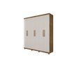 Guarda Roupa 06 Portas e 04 Gavetas Verona - Lanza:noce Bronze/off White - 4