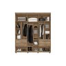 Guarda Roupa 06 Portas e 04 Gavetas Verona - Lanza:noce Bronze/off White - 2