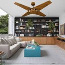 Ver imagem 4 de Ventilador de Teto Com Controle Remoto Natuvent Callis No Light 4 Pás Madeira Imbuia 220v