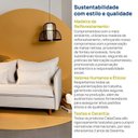 Ver mais imagens de Sofá Modular 2 Lugares Pé Madeira Sôma CabeCasa MadeiraOriginals Bege Natural