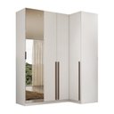 Ver imagem 2 de Guarda-roupa de Canto Reto 4 Portas Espelho Altezza Trend