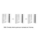 Ver imagem 7 de Guarda Roupa Modulado de Canto Reto 4 Portas com Espelho Branco Altezza Trend