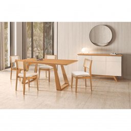 Sala de Jantar Laminada 6 Cadeiras Dallas Star Móveis - 1