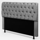 Ver imagem 1 de Cabeceira Cama Box Queen Size Sarah 160cm com Frame Suede Cinza - Desk Design