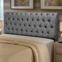 Ver imagem 6 de Cabeceira Cama Box Queen Size Sarah 160cm com Frame Suede Cinza - Desk Design