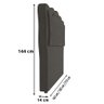 Cabeceira Cama Box Casal Queen Size Olympia 182cm Veludo Cinza - 3