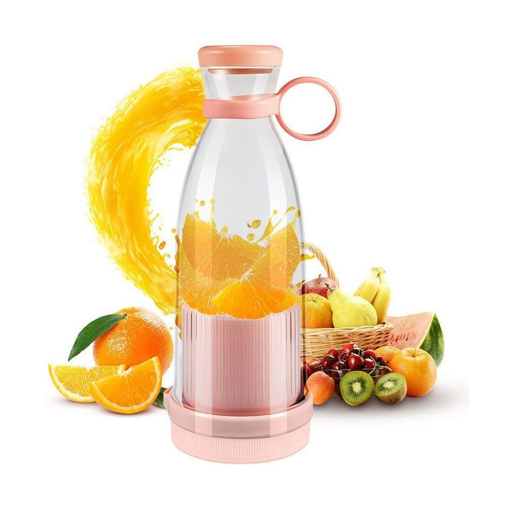 Garrafa Mixer Misturador Liquidificador Suco Smoothie Shake Batida Usb Portatil Cozinha Utensilio - 3