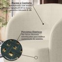 Ver imagem 6 de Poltrona Decorativa Estofada e Orgânica com Pés Palito Guatemala Espresso Móveis