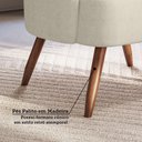 Ver imagem 7 de Poltrona Decorativa Estofada e Orgânica com Pés Palito Guatemala Espresso Móveis