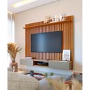 Ver imagem 1 de Painel para Tv Home Suspenso Ripado Ambiente Loft 2.2 Nature Gianduia - Imcal