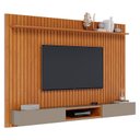 Ver imagem 3 de Painel para Tv Home Suspenso Ripado Ambiente Loft 2.2 Nature Gianduia - Imcal