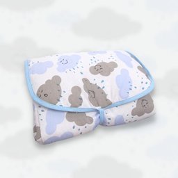 Trocador de Fraldas Portátil Impermeável Cor:nuvem Azul - 1