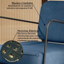 Ver imagem 6 de Poltrona Estofada com Base em Ferro Heredia Yescasa