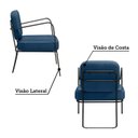 Ver imagem 5 de Poltrona Estofada com Base em Ferro Heredia Yescasa